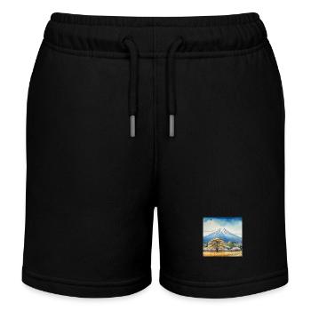 Vue printanière du Fuji - Short de jogging enfant bio Stanley/Stella - noir - Devant
