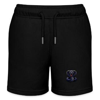 Cobra – Fureur ardente | Mascotte du zodiaque urbain - Short de jogging enfant bio Stanley/Stella - noir - Devant