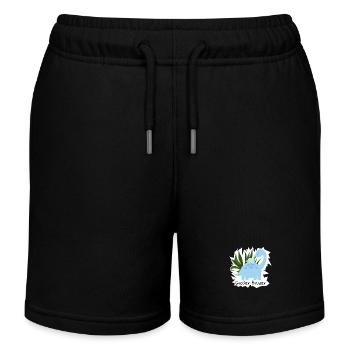 Grosser Bruder Dinosaurier - Kinder Organic Joggingshorts Mini Bolter von Stanley/Stella - Schwarz - Vorne