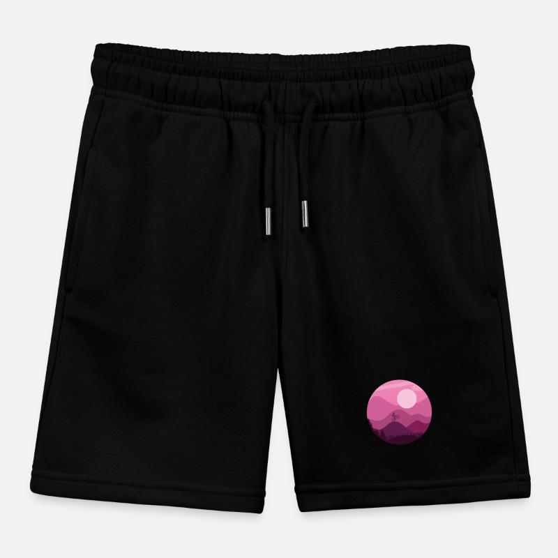 Mountain Biker Kids Organic Sweat Shorts by Stanley/Stella