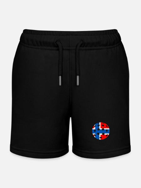 Pickleball Norvège - Short de jogging enfant bio Stanley/Stella - noir
