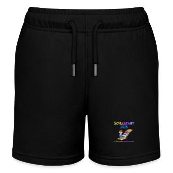 Start of school in 2025 - Kids Organic Sweat Shorts by Stanley/Stella - black - Front