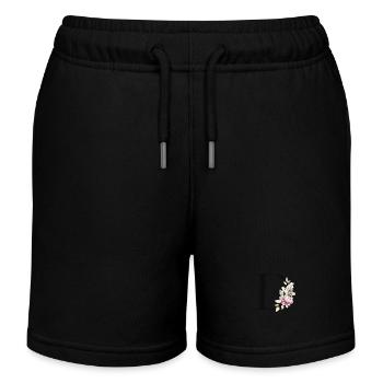 Dein Buchstabe D auf Personalisierte Kleidung - Kinder Organic Joggingshorts Mini Bolter von Stanley/Stella - Schwarz - Vorne