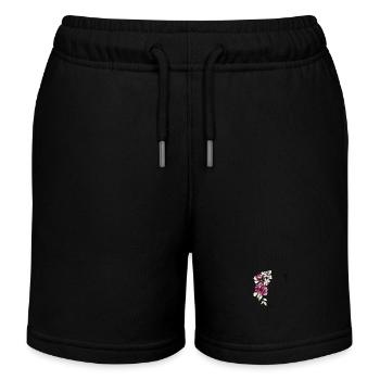 Dein Buchstabe C auf Personalisierte Kleidung - Kinder Organic Joggingshorts Mini Bolter von Stanley/Stella - Schwarz - Vorne
