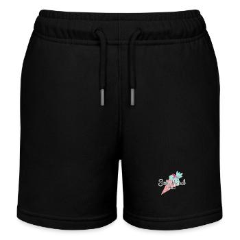 Schulkind Schultüte Türkis - Kinder Organic Joggingshorts Mini Bolter von Stanley/Stella - Schwarz - Vorne