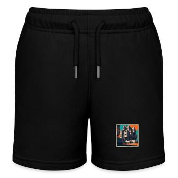 1751641128033 - Kids Organic Sweat Shorts by Stanley/Stella - black - Front