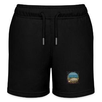 Igel - Kinder Organic Joggingshorts Mini Bolter von Stanley/Stella - Schwarz - Vorne