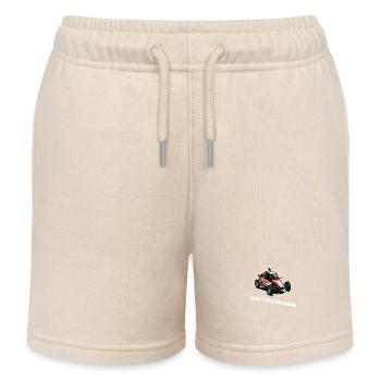 Autocross Stockcar Special Cross - Kids Organic Sweat Shorts by Stanley/Stella - soft Ecru - Front