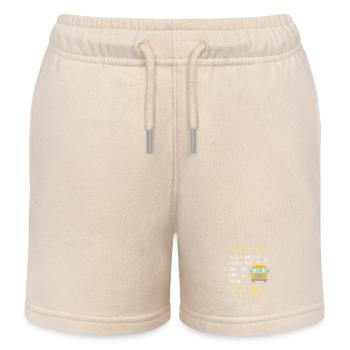 School Bus Driver School Bus - Kids Organic Sweat Shorts by Stanley/Stella - soft Ecru - Front