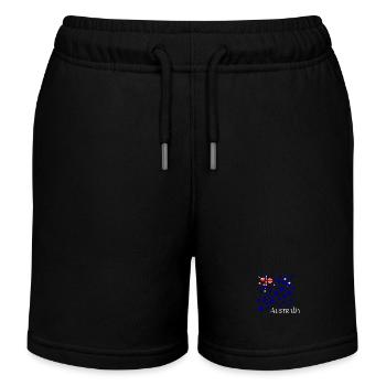Australia - Kinder Organic Joggingshorts Mini Bolter von Stanley/Stella - Schwarz - Vorne