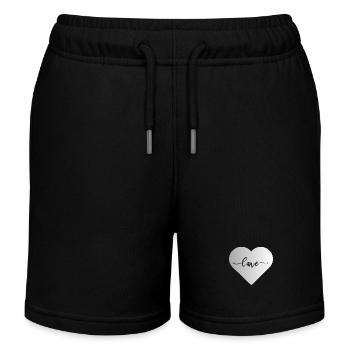 Dog Dog Person Dog Lover - Kids Organic Sweat Shorts by Stanley/Stella - black - Front