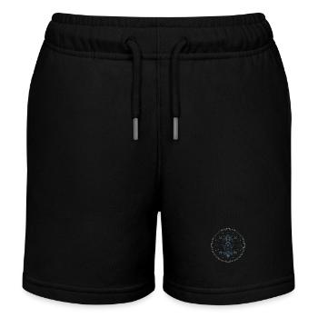 Bastet Egyptian Cat - Kids Organic Sweat Shorts by Stanley/Stella - black - Front