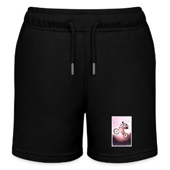 BMX Poster - BMX Fahrrad - Geschenkidee - Poster - Kinder Organic Joggingshorts Mini Bolter von Stanley/Stella - Schwarz - Vorne