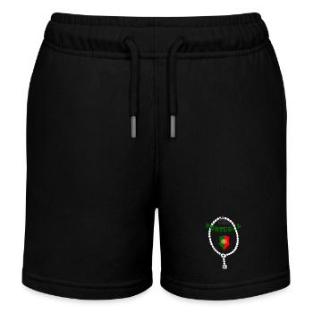 Portugal - Kinder Organic Joggingshorts Mini Bolter von Stanley/Stella - Schwarz - Vorne