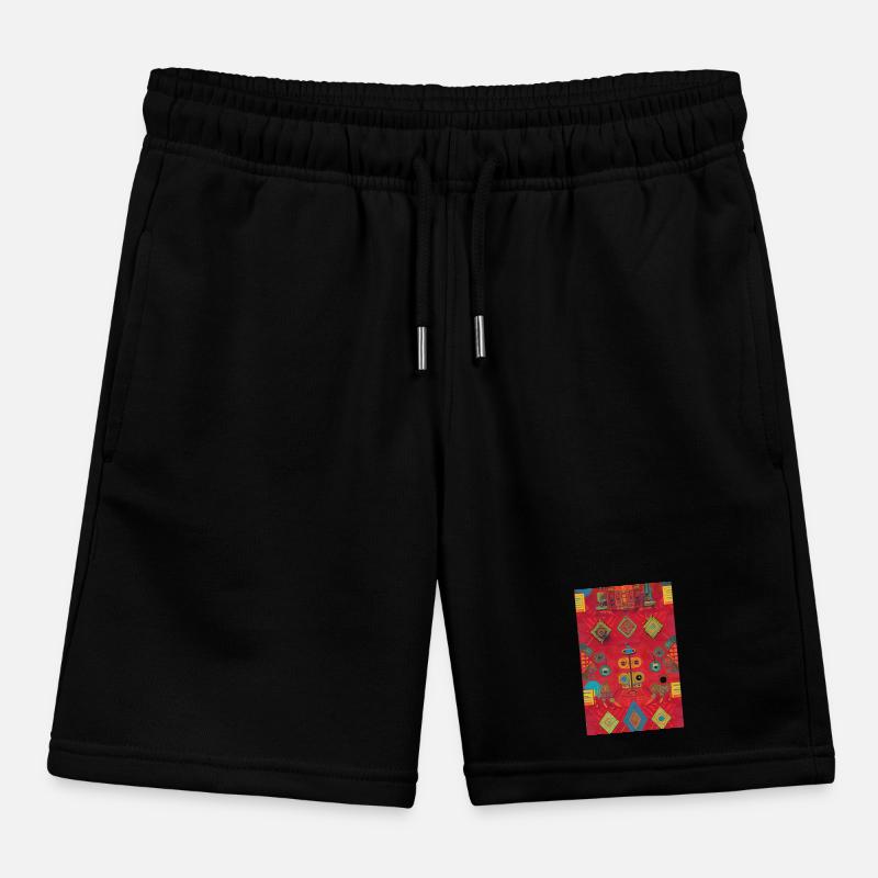 Retro Muster Kinder Organic Joggingshorts Mini Bolter von Stanley/Stella