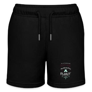 Idée cadeau blague joyeux Noël céleste Fun Geek - Short de jogging enfant bio Stanley/Stella - noir - Devant