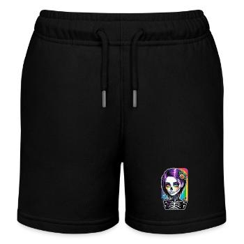 halloween - rock et arc en ciel - Short de jogging enfant bio Stanley/Stella - noir - Devant