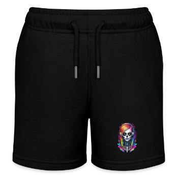 halloween - rock et arc en ciel - Short de jogging enfant bio Stanley/Stella - noir - Devant