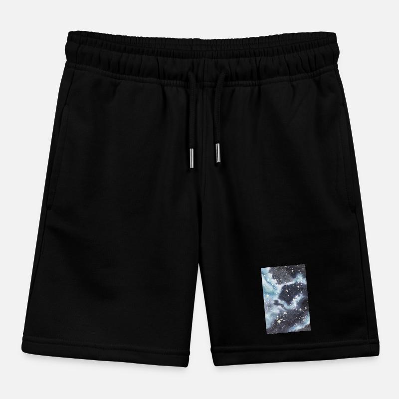 galaxy nebula galaxy nebula nerd astronomy space Kids Organic Sweat Shorts by Stanley/Stella