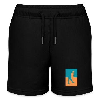 corps Diviser en deux - Short de jogging enfant bio Stanley/Stella - noir - Devant
