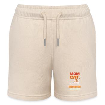 Mama Katze Badminton Legende Badminton Mama Katze Geschenk - Kinder Organic Joggingshorts Mini Bolter von Stanley/Stella - Natur - Vorne