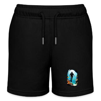 plongée sous marine - Short de jogging enfant bio Stanley/Stella - noir - Devant