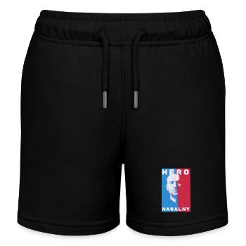 hero, Russland, rip, Alexei Navalny,Nawalny - Kinder Organic Joggingshorts Mini Bolter von Stanley/Stella - Schwarz - Vorne
