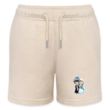 Just Married - Zur Hochzeit - Kinder Organic Joggingshorts Mini Bolter von Stanley/Stella - Natur - Vorne