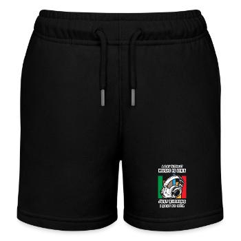 A Day Without Music - Kids Organic Sweat Shorts by Stanley/Stella - black - Front