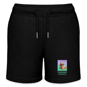 Paintball Bücherwurm Reding Pintball Literatur - Kinder Organic Joggingshorts Mini Bolter von Stanley/Stella - Schwarz - Vorne