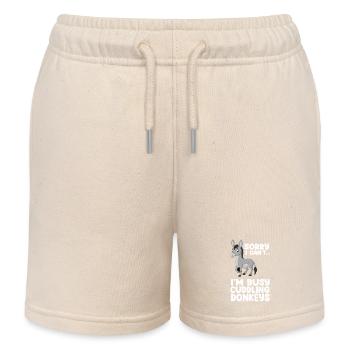 Baby Donkey Funny Mule Saying - Kinder Organic Joggingshorts Mini Bolter von Stanley/Stella - Natur - Vorne