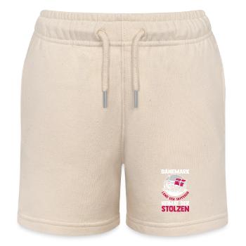 Danois Danemark - Short de jogging enfant bio Stanley/Stella - écru doux - Devant
