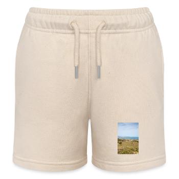 Paysage de Kos et vue sur le littoral - Short de jogging enfant bio Stanley/Stella - écru doux - Devant
