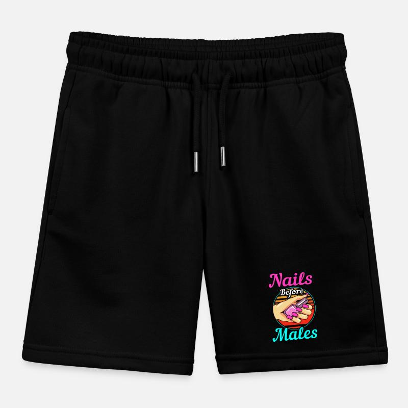 Nail Designer Nail Cosmetics Beautician Kids Organic Sweat Shorts by Stanley/Stella