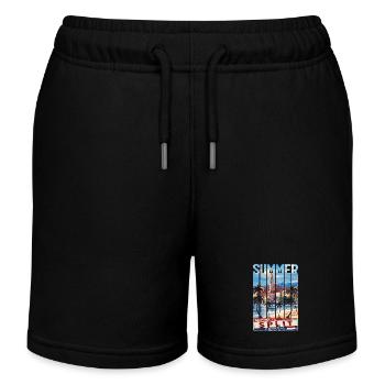 Kroatien Kroatien Hrvatska Ultra Sommer Split Musik - Kinder Organic Joggingshorts Mini Bolter von Stanley/Stella - Schwarz - Vorne