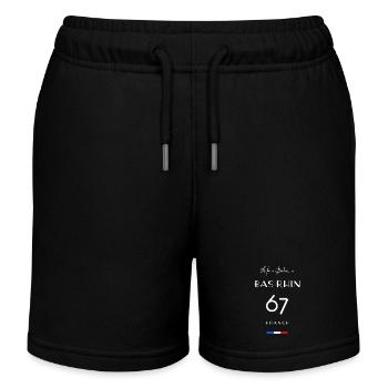 Life is better in BAS-RHIN Number 67 Alsace France - Short de jogging enfant bio Stanley/Stella - noir - Devant