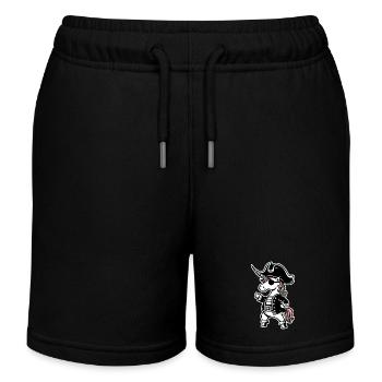 Unicorn Unicorns Mythical Creatures Mystical - Kids Organic Sweat Shorts by Stanley/Stella - black - Front