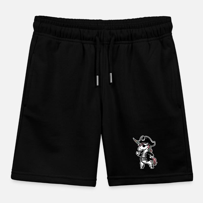 Unicorn Unicorns Mythical Creatures Mystical Kids Organic Sweat Shorts by Stanley/Stella