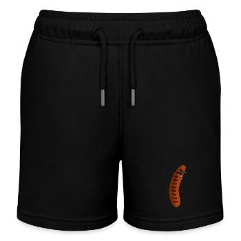 Bratwurst mit Sonnenbrille - Kinder Organic Joggingshorts Mini Bolter von Stanley/Stella - Schwarz - Vorne
