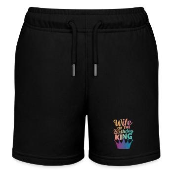 Frau Ehefrau Partnerin Familie Verheiratet - Kinder Organic Joggingshorts Mini Bolter von Stanley/Stella - Schwarz - Vorne