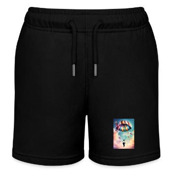 Colorful parachute - Kids Organic Sweat Shorts by Stanley/Stella - black - Front