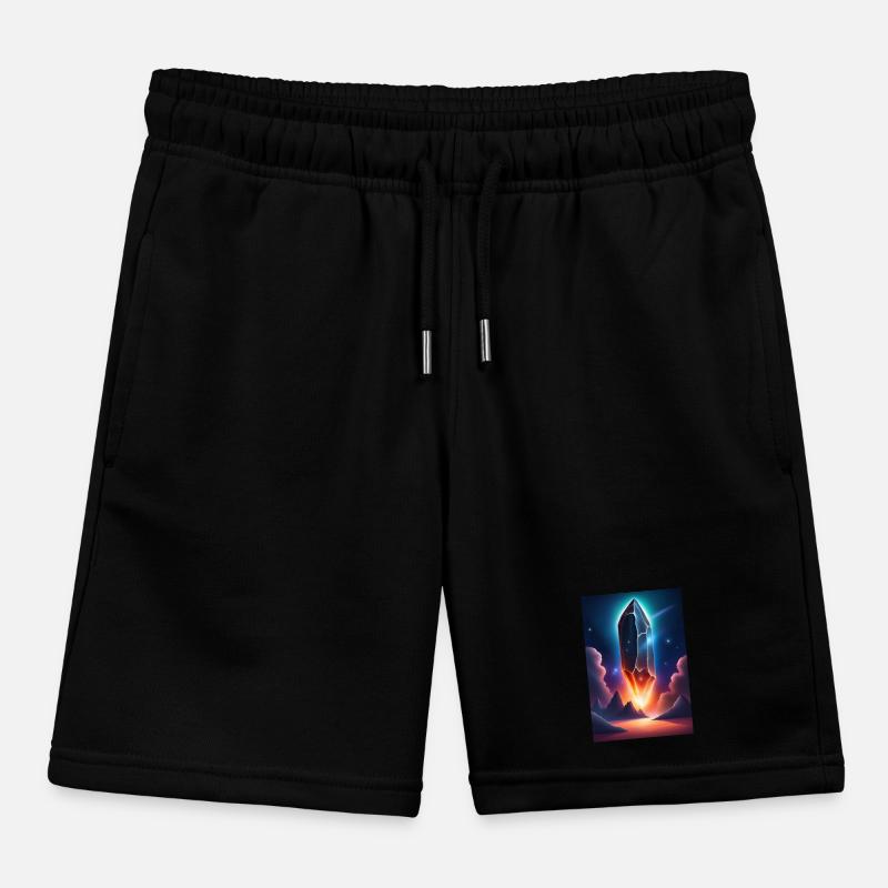 Gigantic mysterious meteoroid from outer space Kids Organic Sweat Shorts by Stanley/Stella