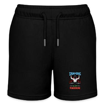 Drum & Bass ist meine Leidenschaft - Kinder Organic Joggingshorts Mini Bolter von Stanley/Stella - Schwarz - Vorne