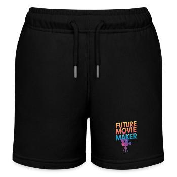 Filmemacher Filmregisseur Kameramann Film - Kinder Organic Joggingshorts Mini Bolter von Stanley/Stella - Schwarz - Vorne