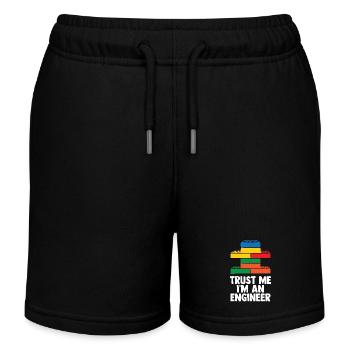 Brick Builder Spielzeug Blöcke Klemmblöcke Steine Steine - Kinder Organic Joggingshorts Mini Bolter von Stanley/Stella - Schwarz - Vorne