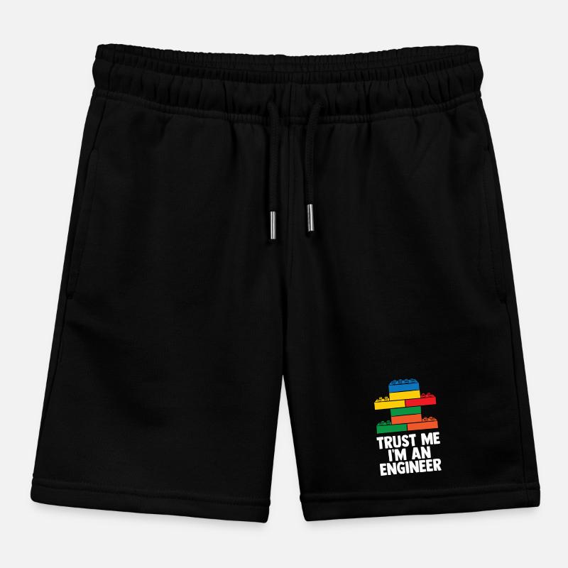 Brick Builder Toys Blocks Clamping Blocks Bricks Kids Organic Sweat Shorts by Stanley/Stella