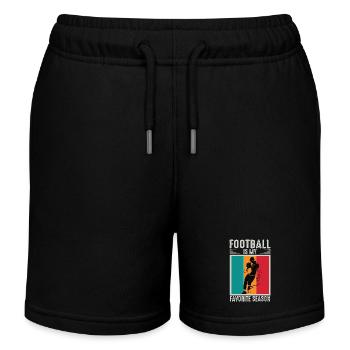 American Football - Kinder Organic Joggingshorts Mini Bolter von Stanley/Stella - Schwarz - Vorne