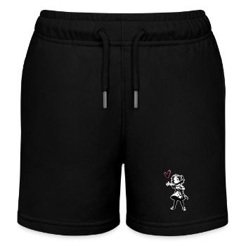 Streetart Mädchen 23249 - Kinder Organic Joggingshorts Mini Bolter von Stanley/Stella - Schwarz - Vorne