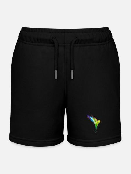 Perruche ondulée - Short de jogging enfant bio Stanley/Stella - noir