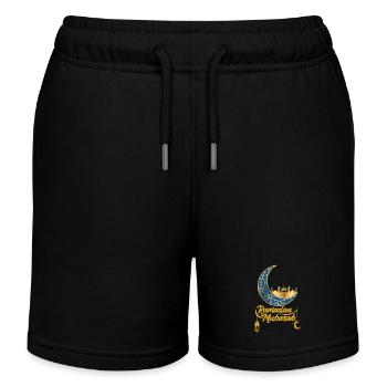 Cadeau du Ramadan Aïd Moubarak Islam Allah Musulman - Short de jogging enfant bio Stanley/Stella - noir - Devant